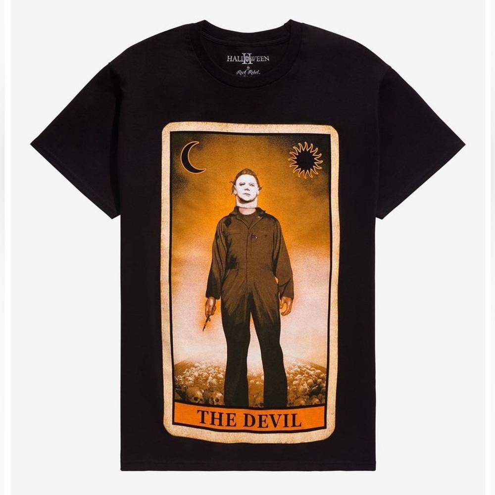 Halloween Michael Myers The Devil Tarot Card T-Shirt